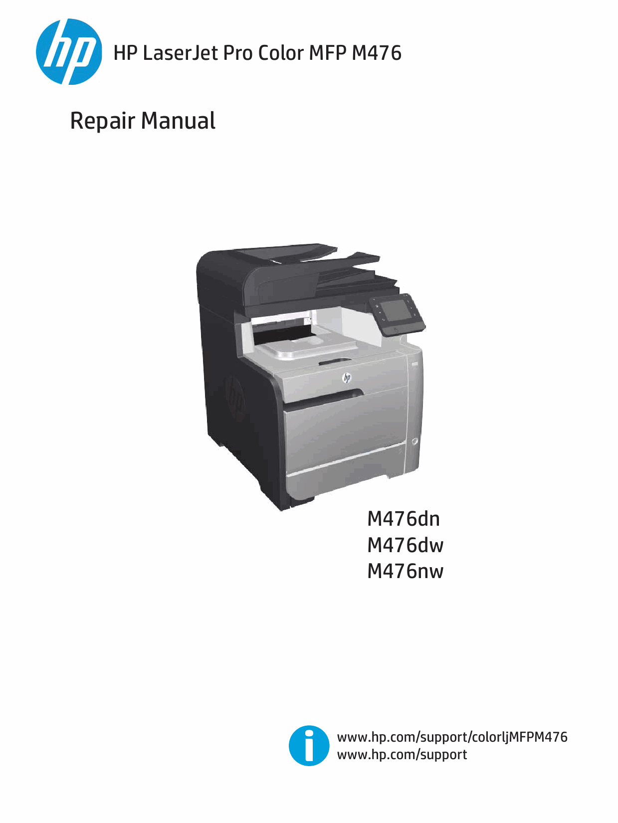 HP ColorLaserJet Pro-MFP M476 dn dw nw Parts and Repair Guide PDF download-1